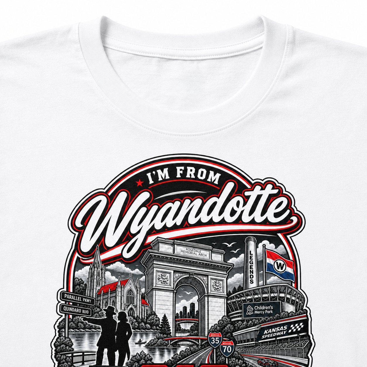PREORDER : 913 Day 2026 – I'm From Wyandotte T-Shirt – White — product view 4