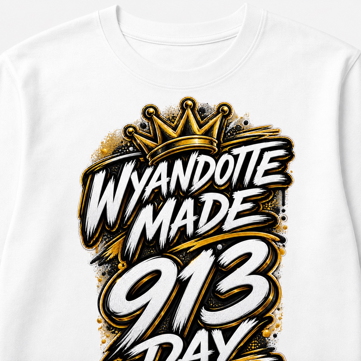 PREORDER : Wyandotte Made 913 Day 2026 T-Shirt – White — product view 3